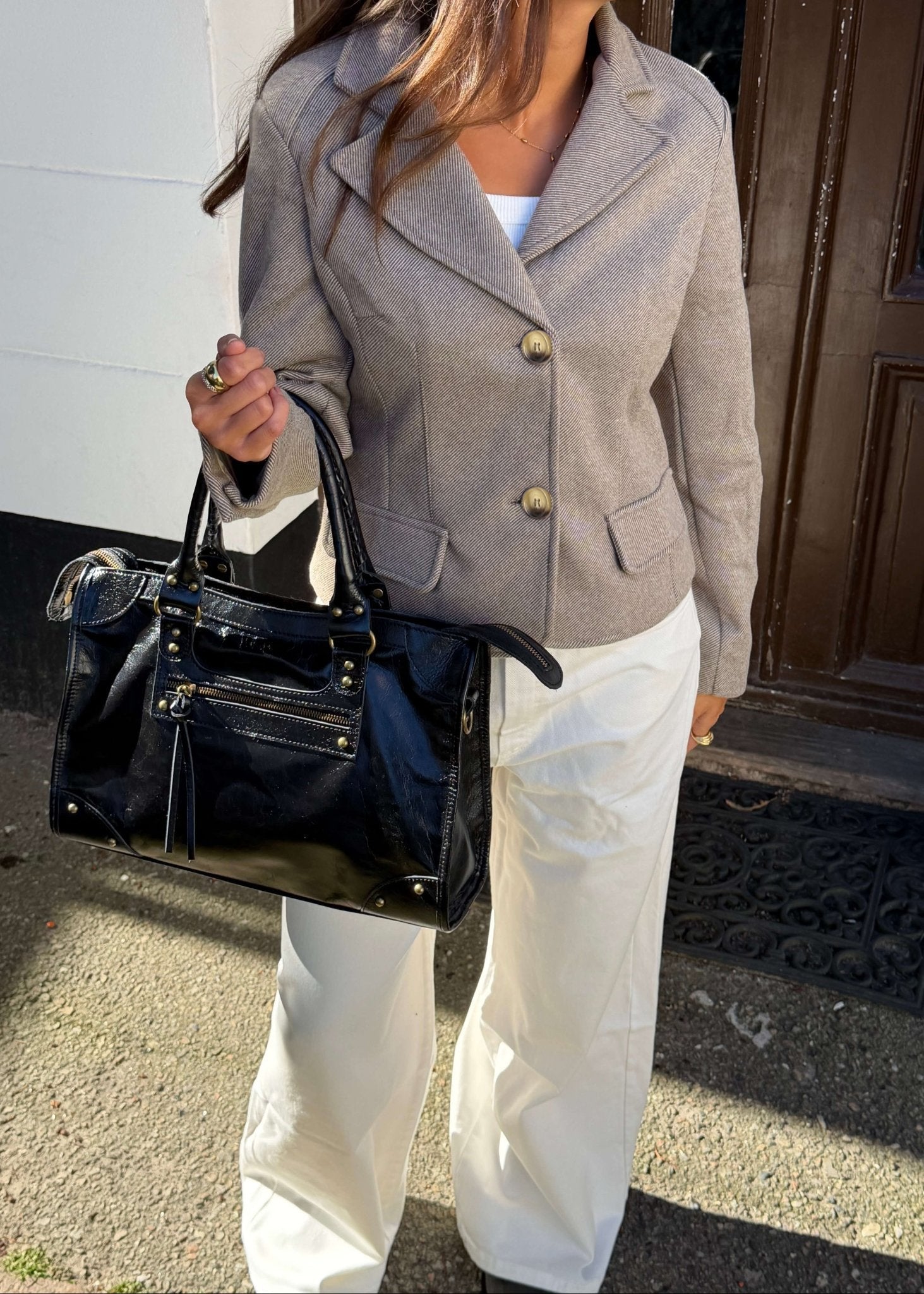 Mae Fitted Blazer - Beige - ByStenholt.dk