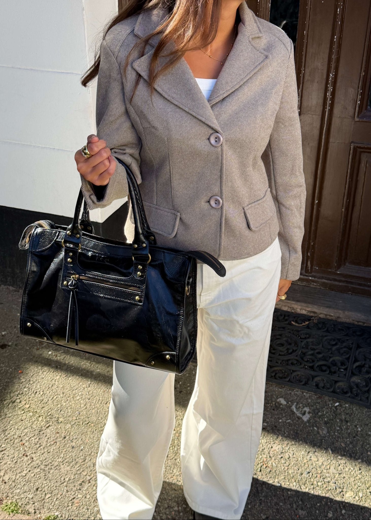 Mae Fitted Blazer - Beige - ByStenholt.dk