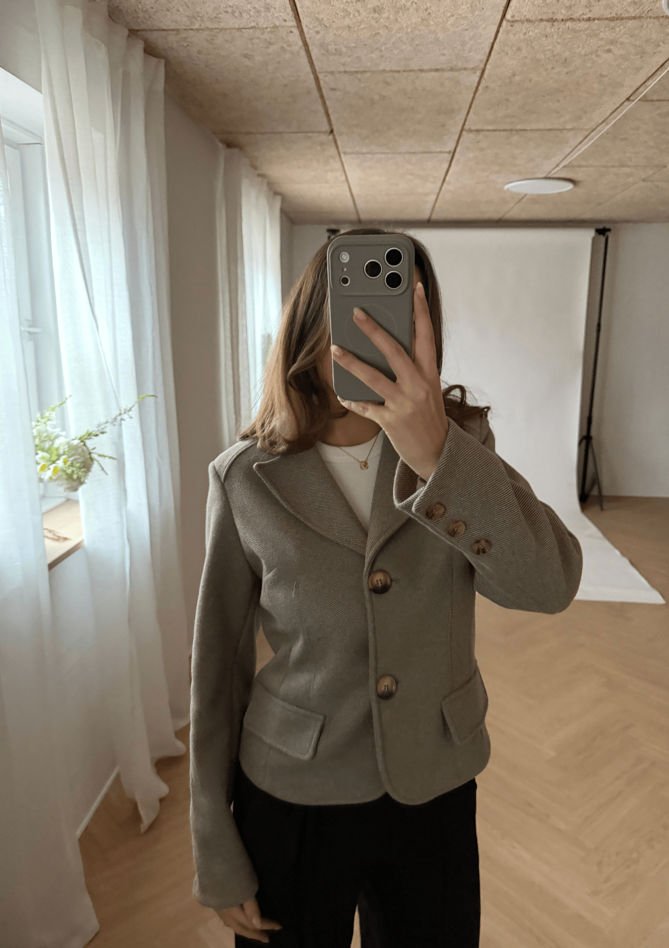 Mae Fitted Blazer - Beige - ByStenholt.dk