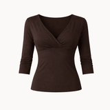 Maebe Top - Dark Brown