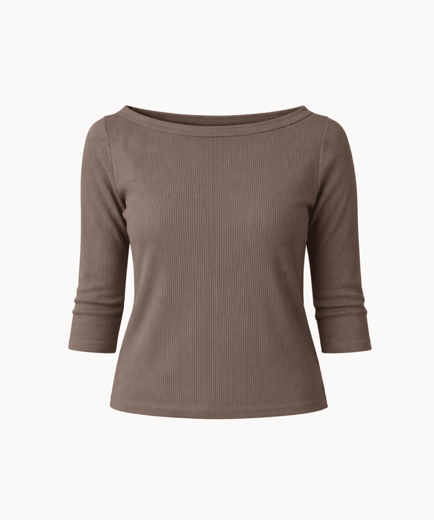 Marta 3/4 - ærmet Bluse - Brun - ByStenholt.dk