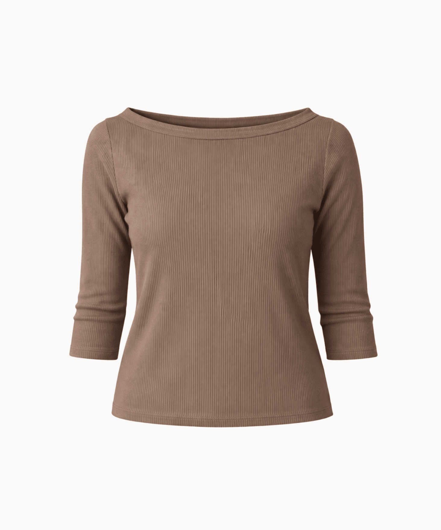 Marta 3/4 - ærmet Bluse - Brun - ByStenholt.dk