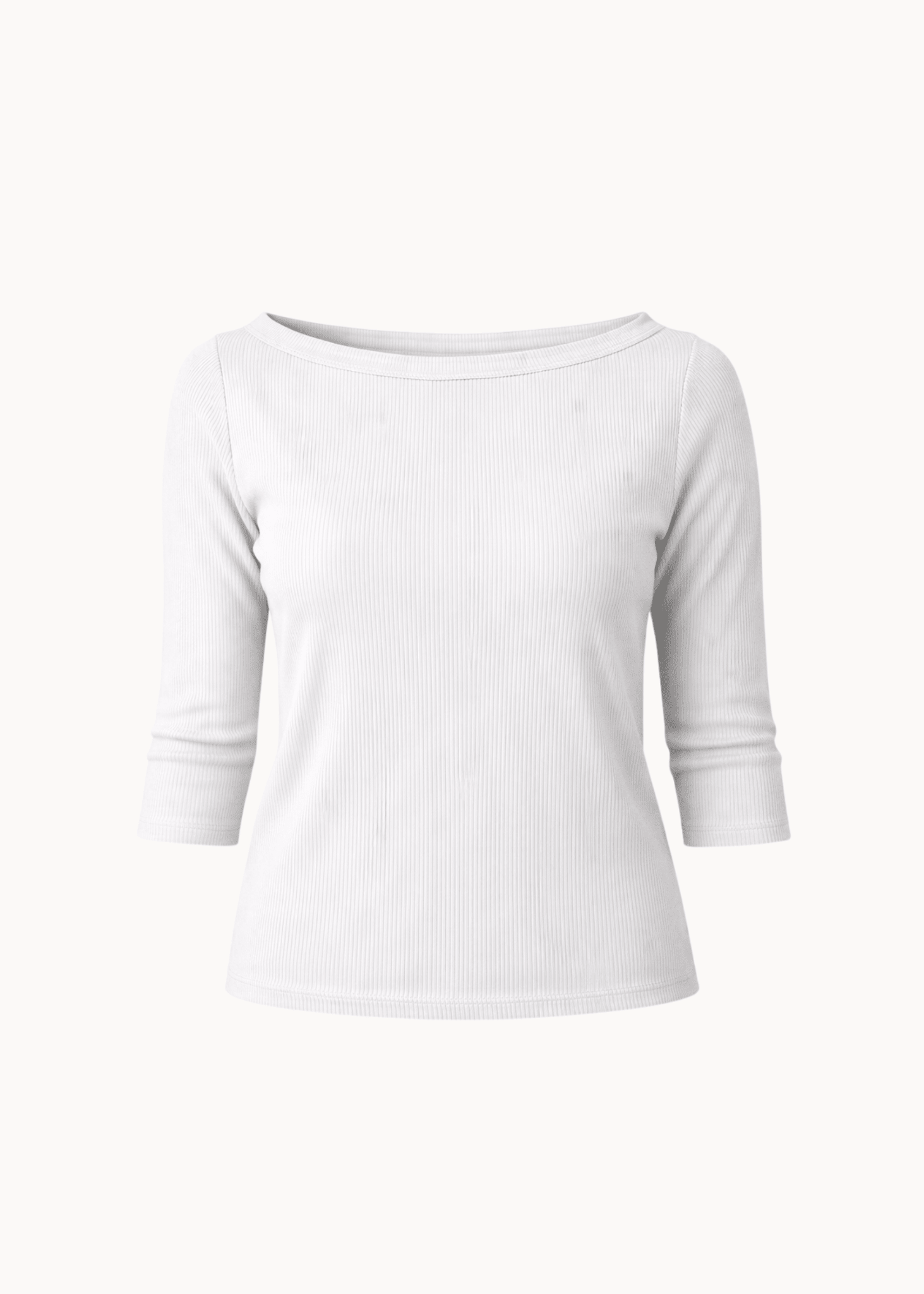 Marta 3/4 - ærmet Bluse - Hvid - ByStenholt.dk