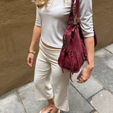 Marta 3/4 - ærmet Bluse - Hvid - ByStenholt.dk