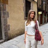 Marta 3/4 - ærmet Bluse - Hvid - ByStenholt.dk