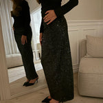 Maxi Paillet Nederdel - Sort - ByStenholt.dk