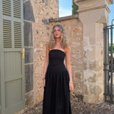 Mia Maxi Kjole - Sort - ByStenholt.dk