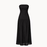 Mia Maxi Kjole - Sort - ByStenholt.dk