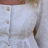 Michelle Bluse - Hvid - ByStenholt.dk
