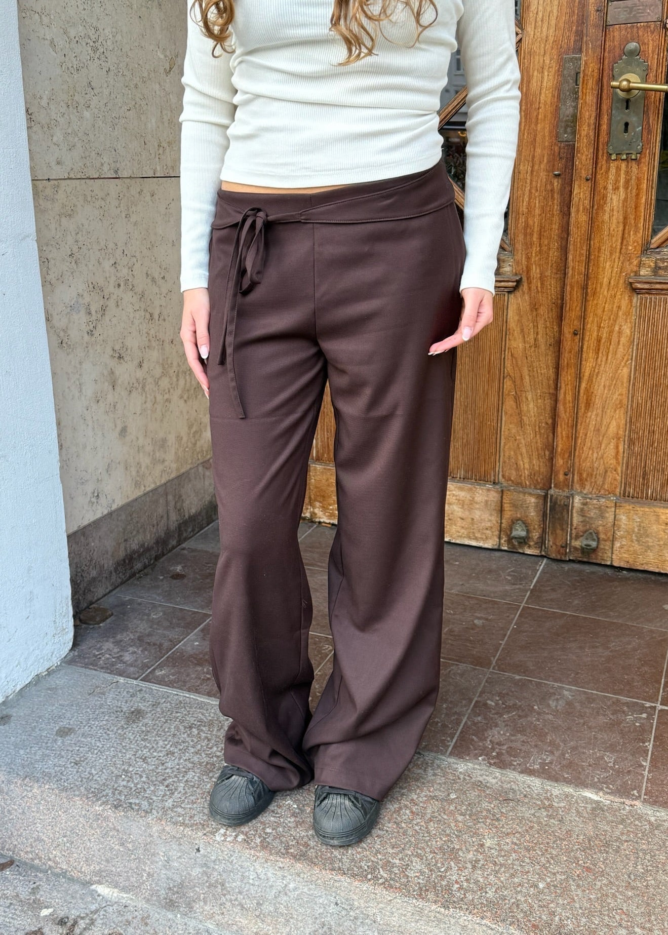 Milu Bukser med Bindebælte - Chokolade brun - ByStenholt.dk