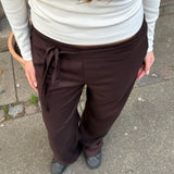 Milu Bukser med Bindebælte - Chokolade brun - ByStenholt.dk