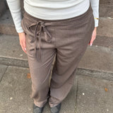 Milu Bukser med Bindebælte - Mørkebrun - ByStenholt.dk