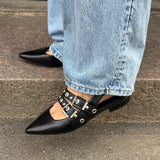 Noelia Slingbacks - Sort - ByStenholt.dk
