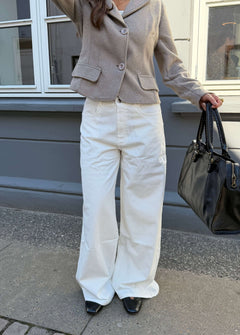 Nola Jeans - Hvid - ByStenholt.dk
