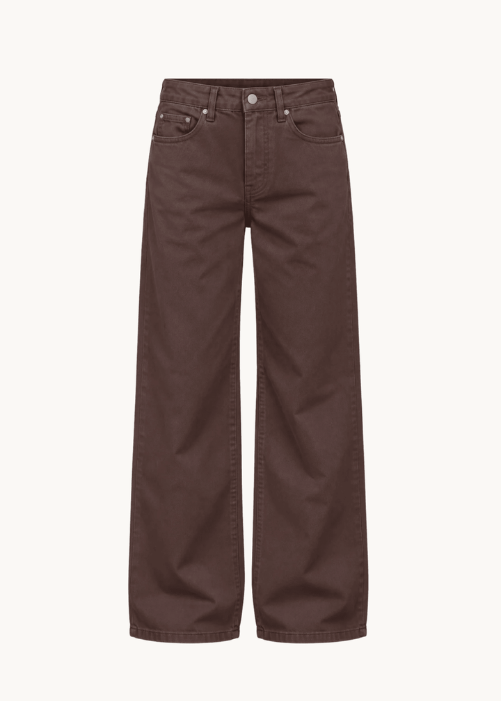 Nola Jeans - Mørkebrun - ByStenholt.dk
