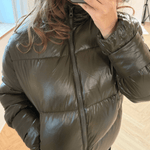 Nola Puffer Jakke - Mørkegrøn - ByStenholt.dk