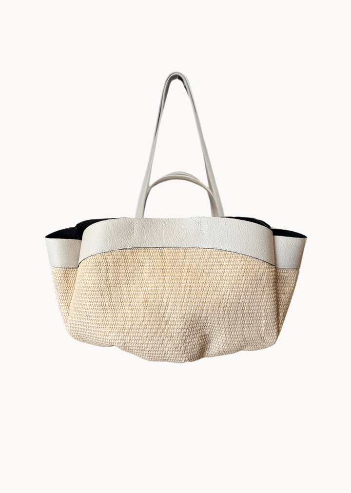 Nora Flettet Taske - Beige - ByStenholt.dk