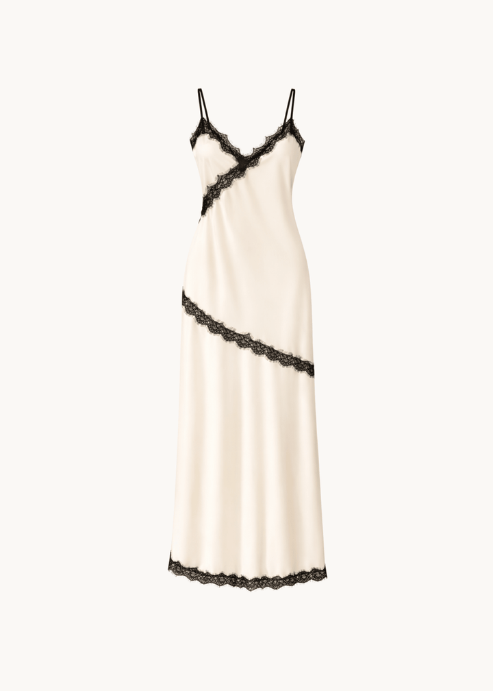 Nora Lace Kjole - Beige - ByStenholt.dk