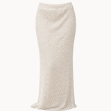Norma Blonde Maxi Nederdel - Beige - ByStenholt.dk