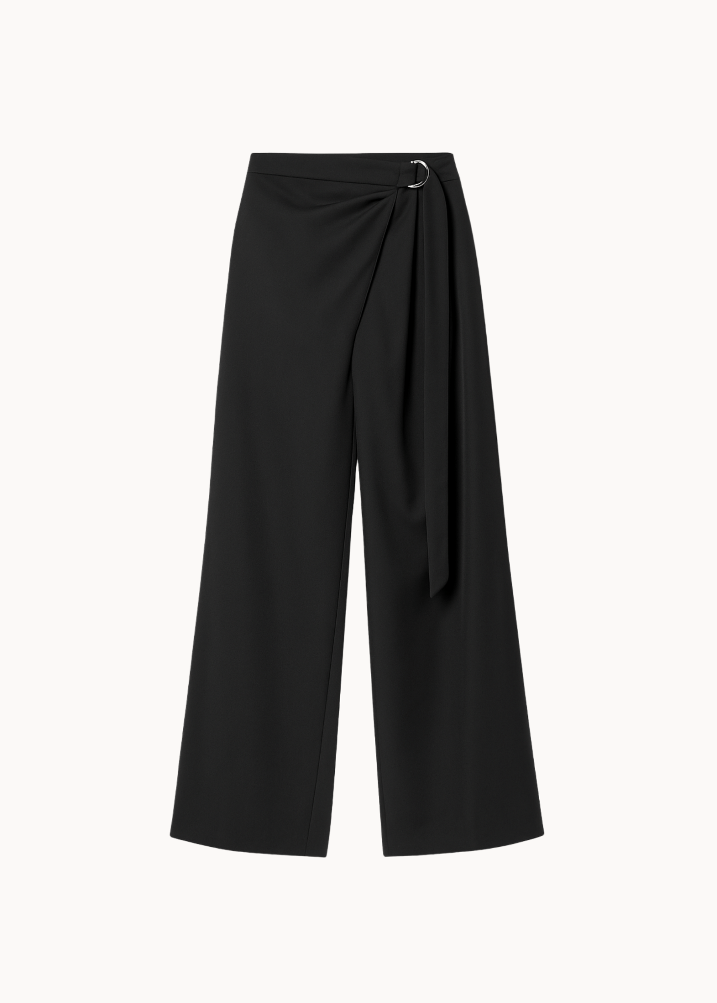 Nula Bukser med Crossover og spænde - Sort - ByStenholt.dk