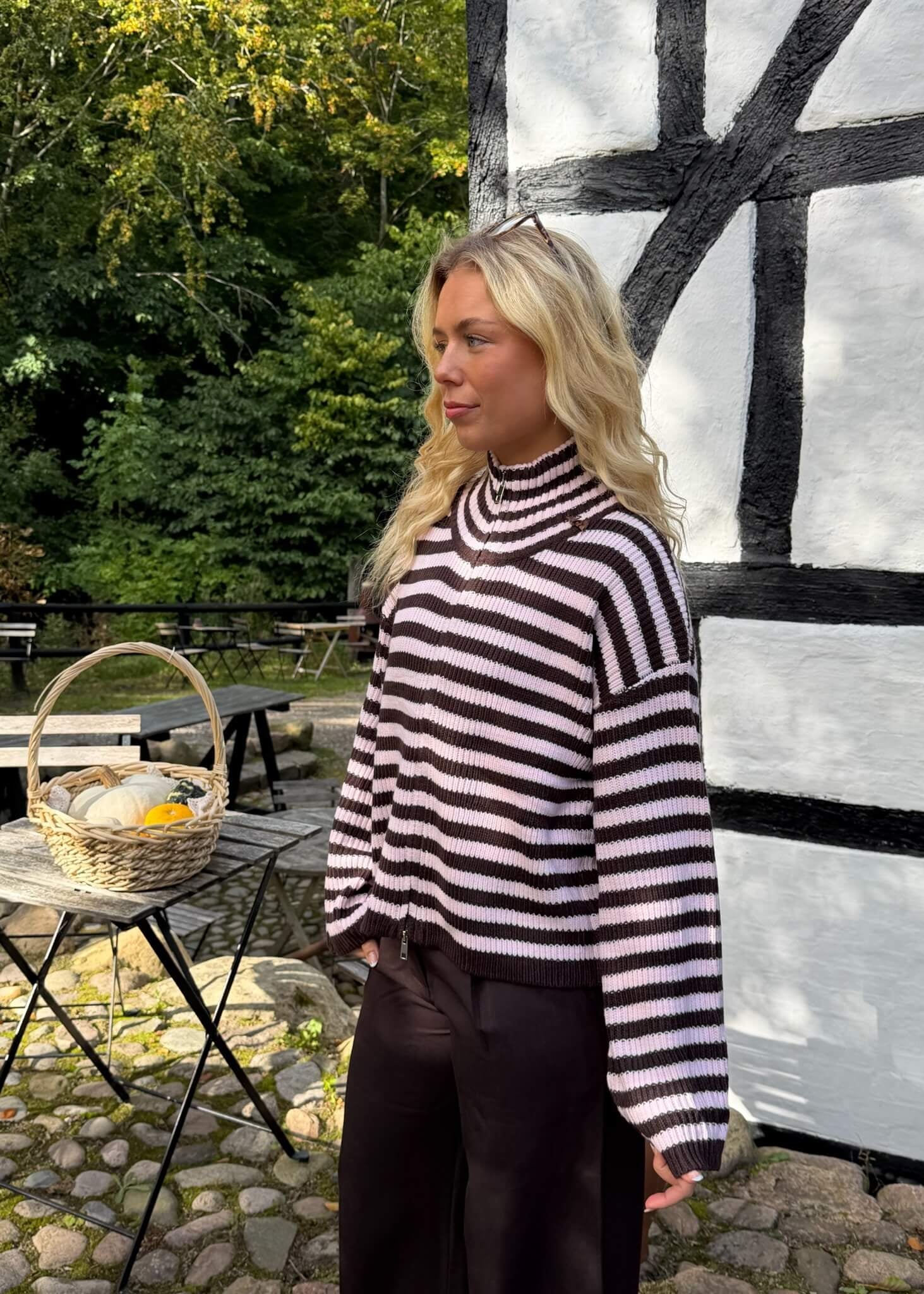 Odette Zip Cardigan - Lyserød - ByStenholt.dk
