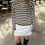 Odette Zip Cardigan - Mørkebrun - ByStenholt.dk