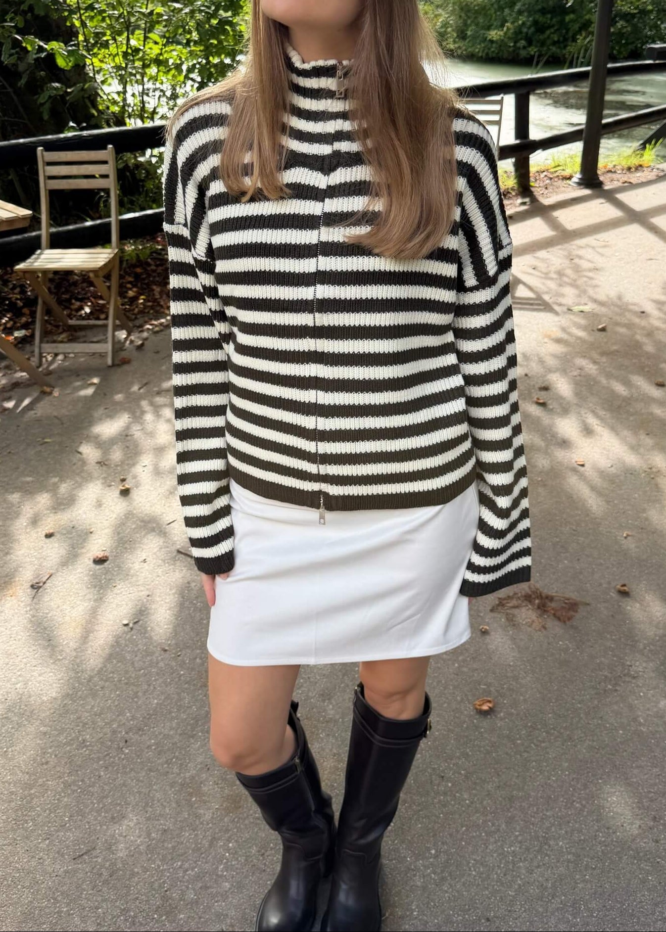Odette Zip Cardigan - Mørkebrun - ByStenholt.dk