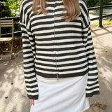 Odette Zip Cardigan - Mørkebrun - ByStenholt.dk