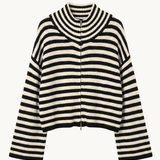 Odette Zip Cardigan - Mørkebrun - ByStenholt.dk