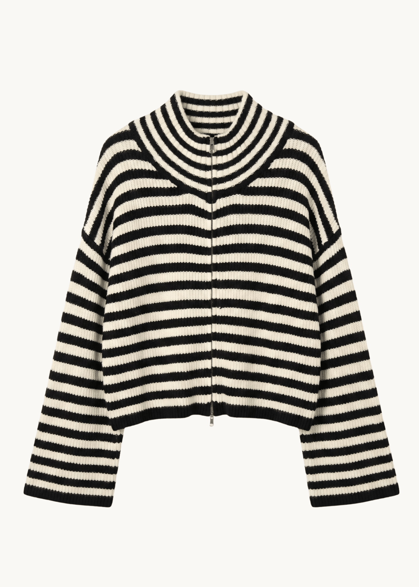 Odette Zip Cardigan - Mørkebrun - ByStenholt.dk