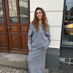 Off Shoulder Strik Sæt - Grå - ByStenholt.dk