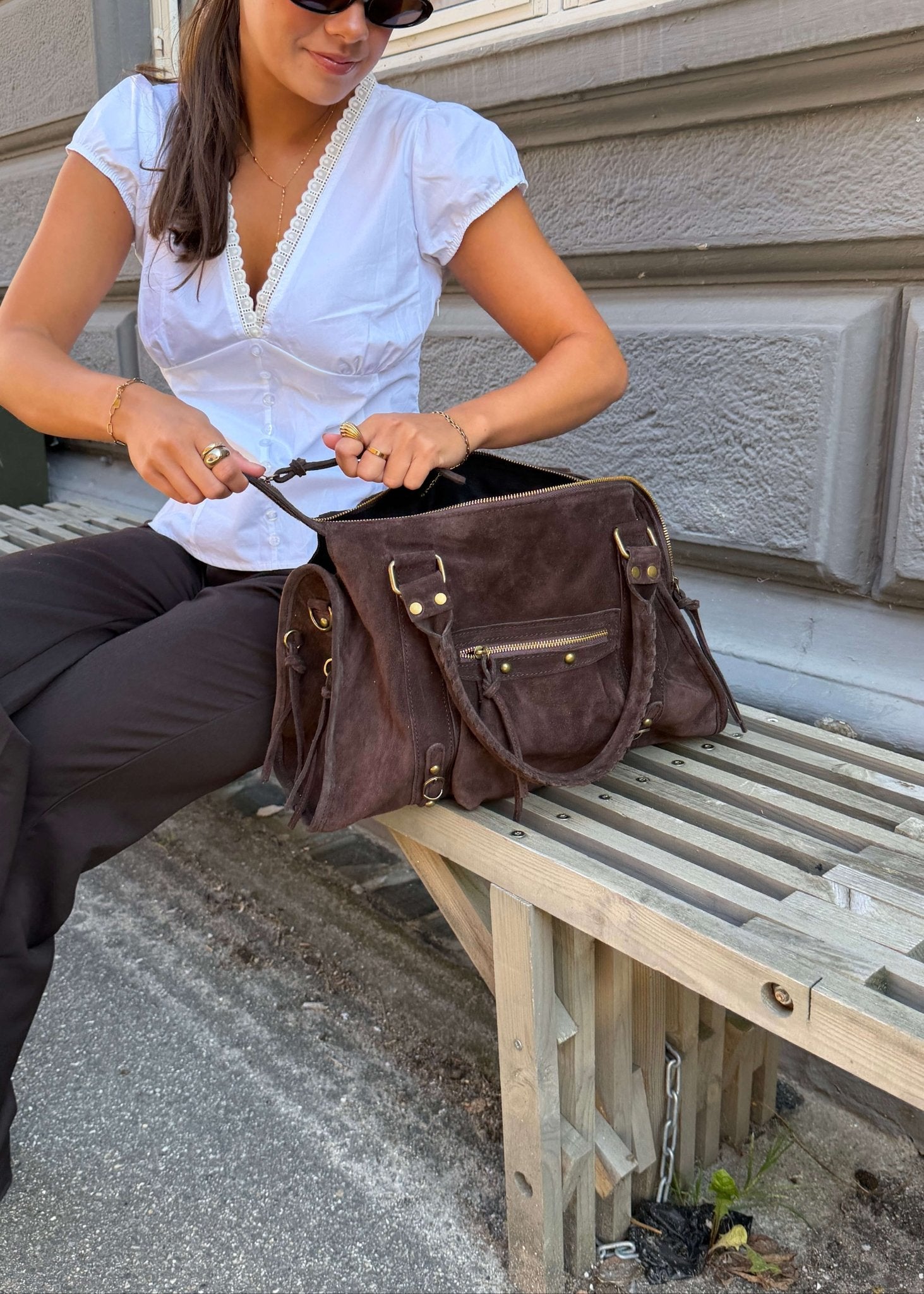 Paris Ruskind Taske - Mørkebrun - ByStenholt.dk