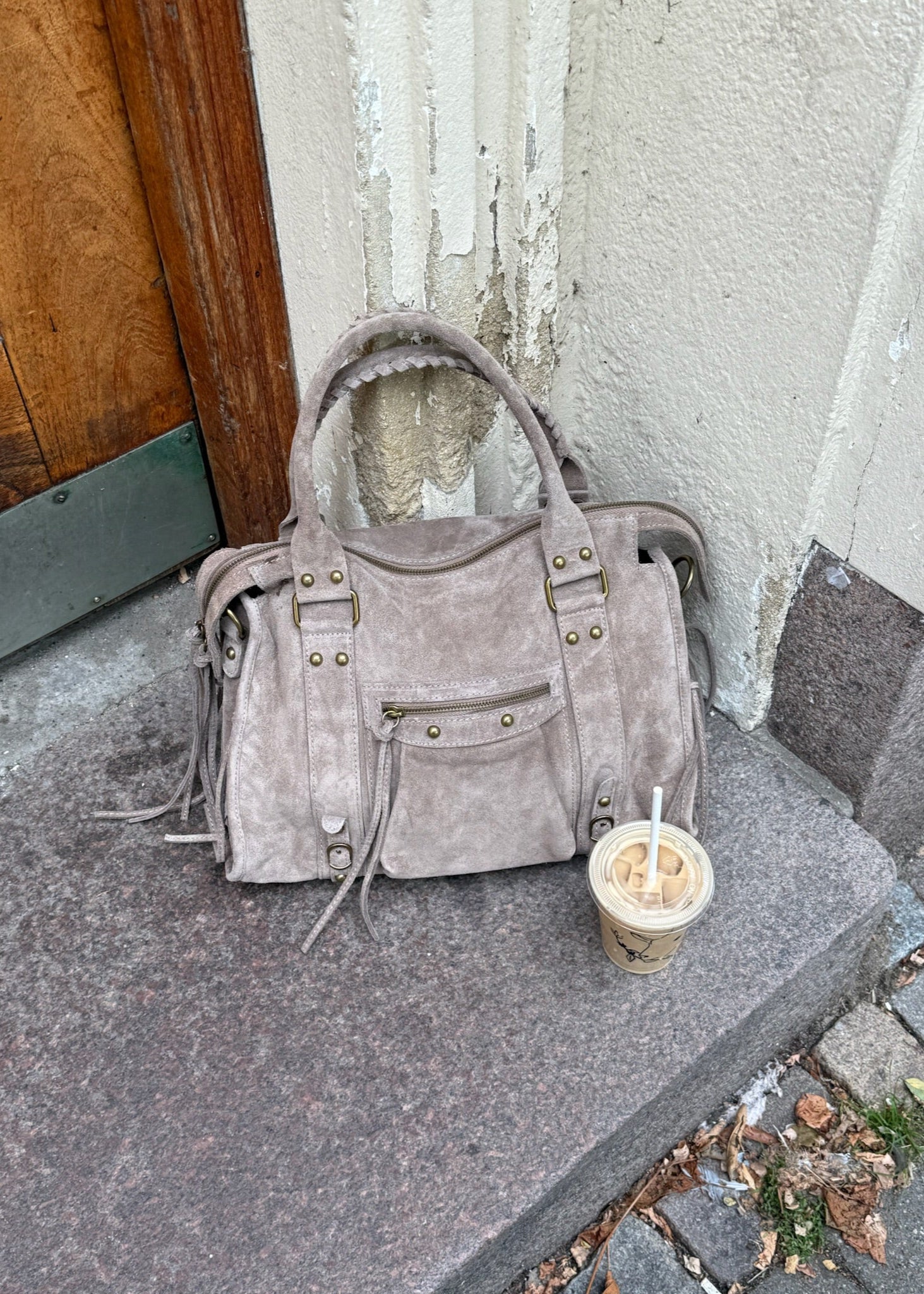 Paris Ruskind Taske - Taupe - ByStenholt.dk