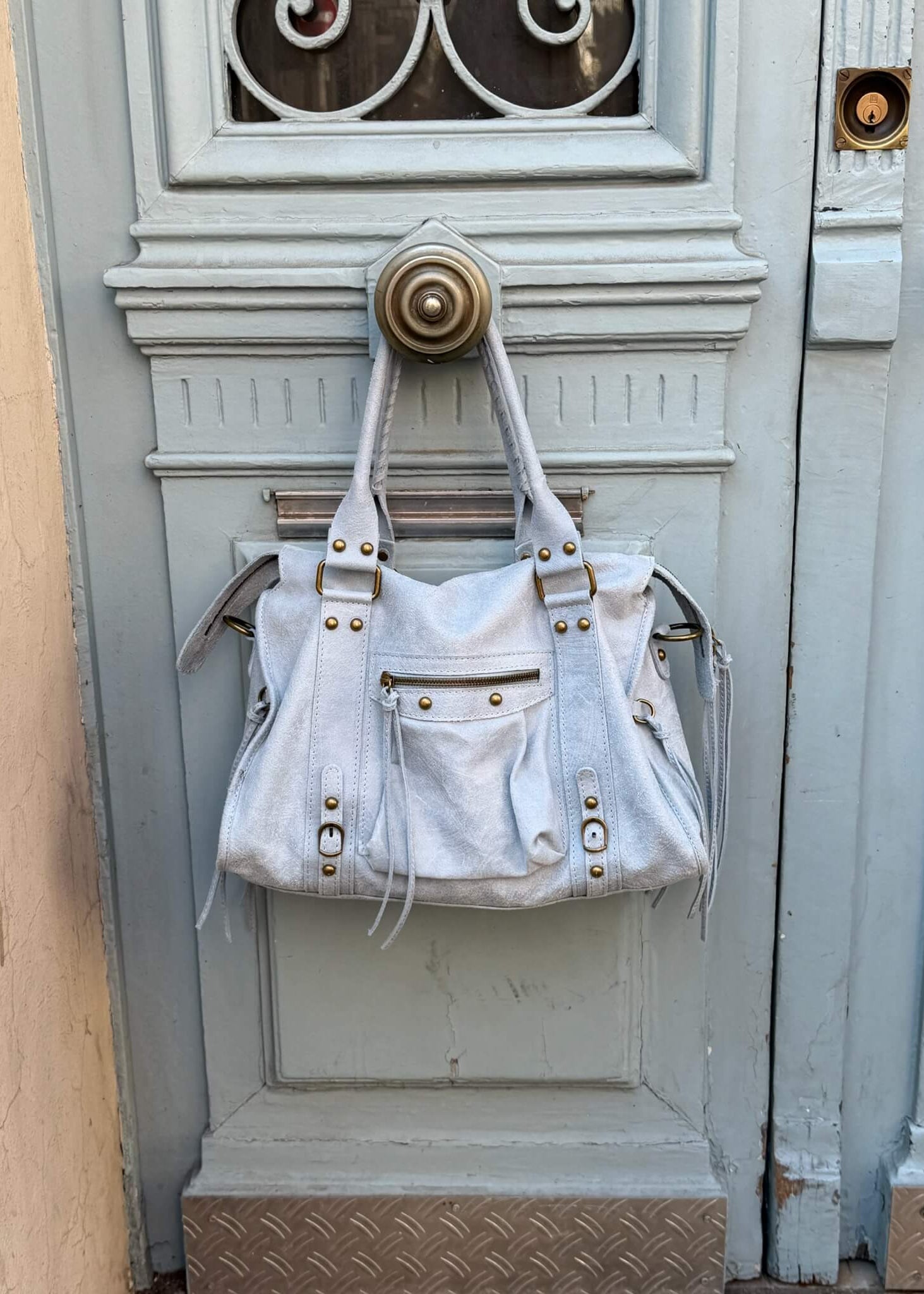 Paris Taske - Lyseblå - ByStenholt.dk