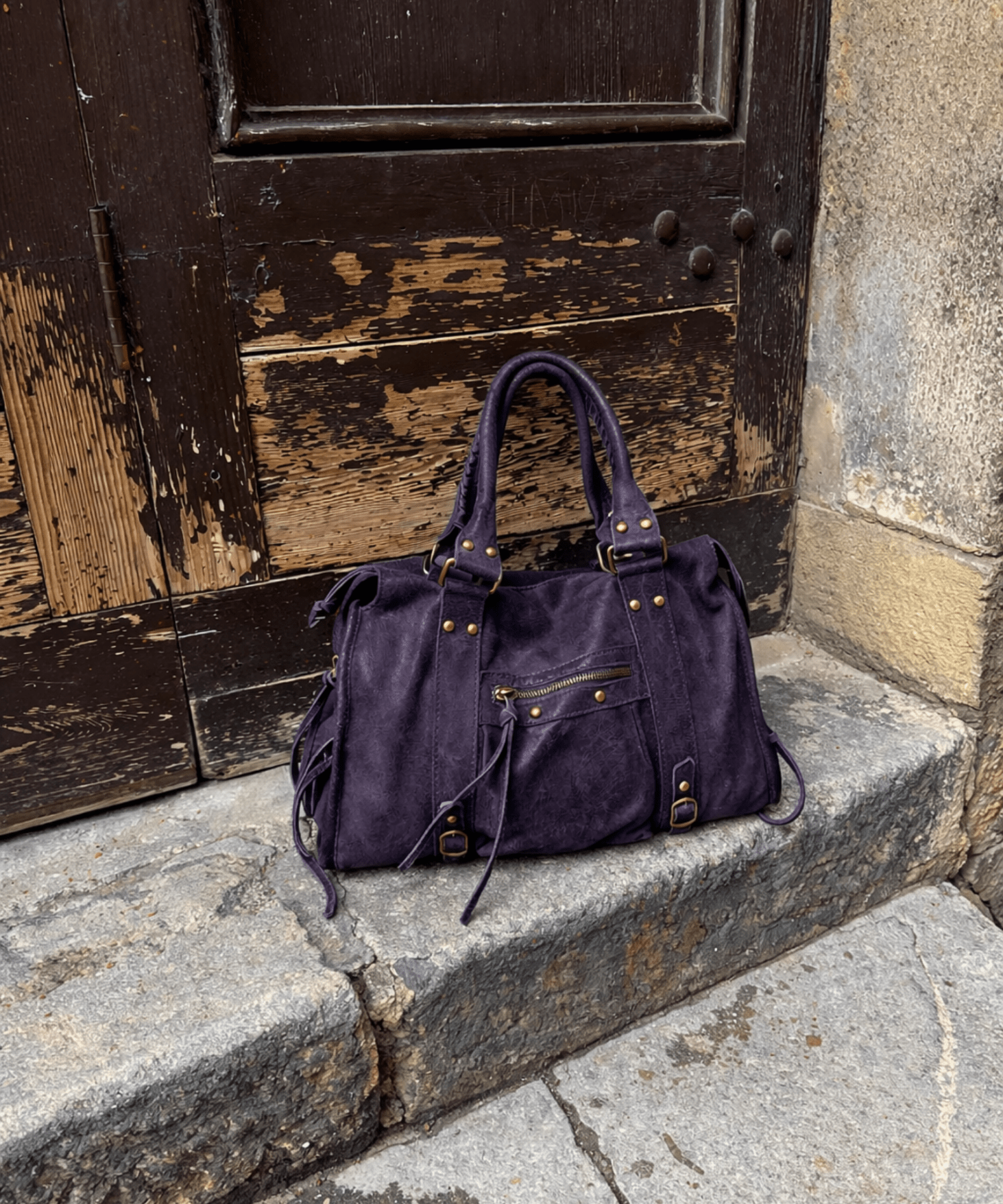 Paris Taske - Mørkelilla - ByStenholt.dk