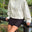 Paula Jakke - Stribet Beige - ByStenholt.dk