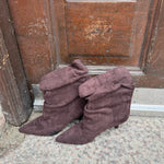 Pleated Ruskind Ankelstøvler - Brun - ByStenholt.dk