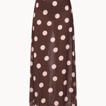 Polka Maxi Nederdel - Mørkebrun - ByStenholt.dk