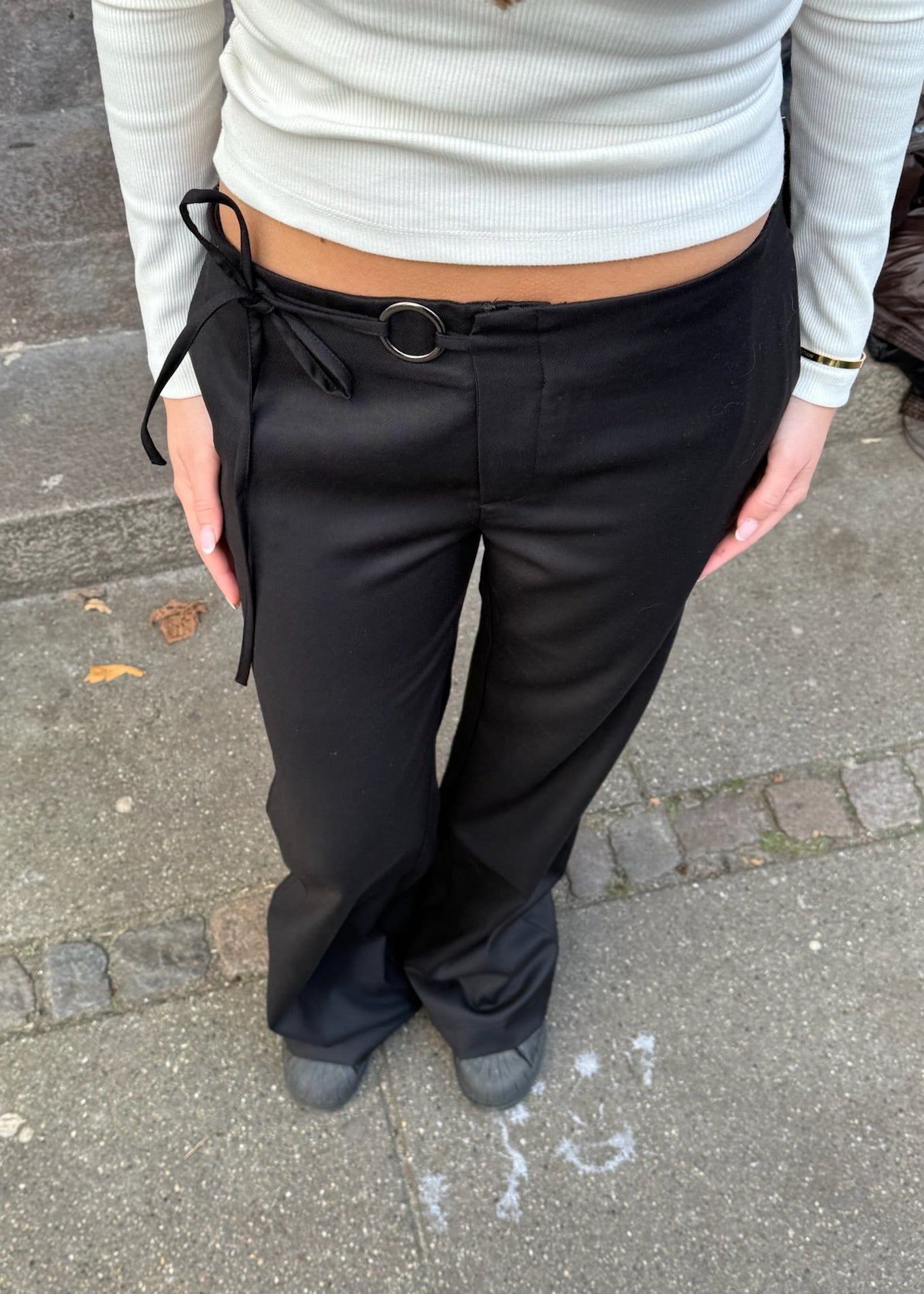 Rio Habitbukser med Metalring - Sort - ByStenholt.dk