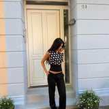Rio Dress Pants with Metal Ring - Black