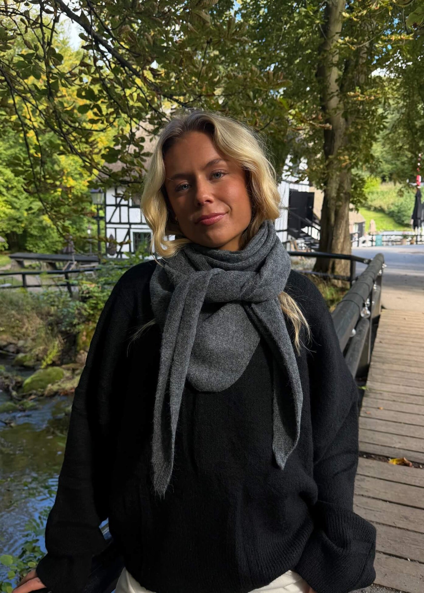 Rory Halstørklæde - Grå - ByStenholt.dk