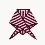 Rory Halstørklæde - Stribet Bordeaux - ByStenholt.dk