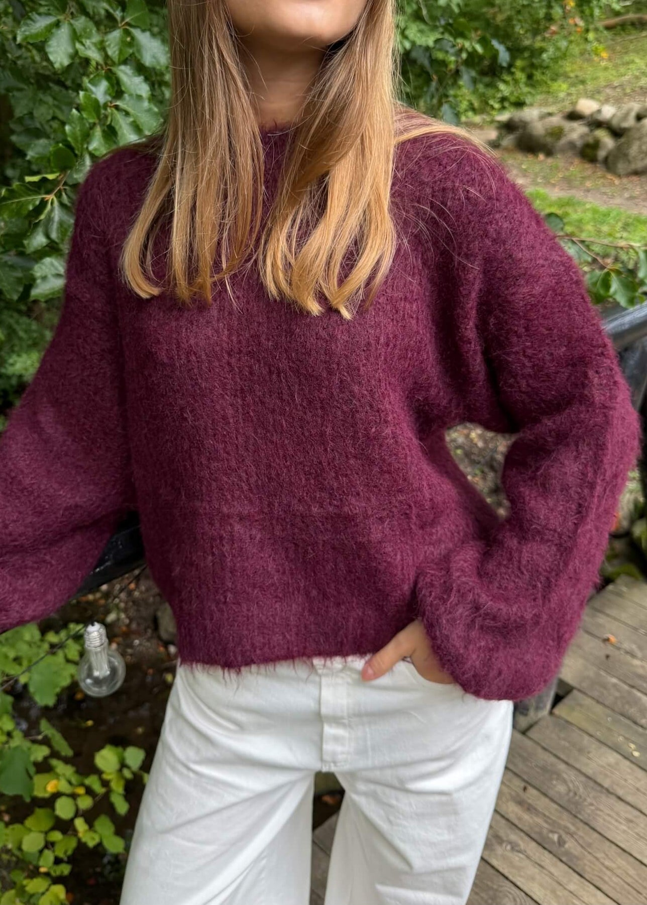 Runa Strik - Bordeaux - ByStenholt.dk