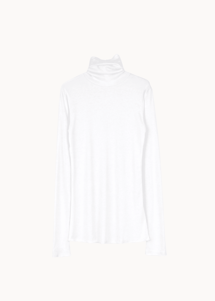 Sarah Soft Turtleneck - Hvid - ByStenholt.dk