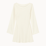 Satin Kjole - Creme - ByStenholt.dk