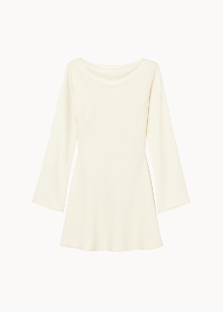 Satin Kjole - Creme - ByStenholt.dk