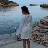 Satin Kjole - Creme - ByStenholt.dk