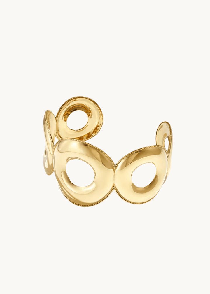 Sculpted Armbånd - Guldbelagt - ByStenholt.dk