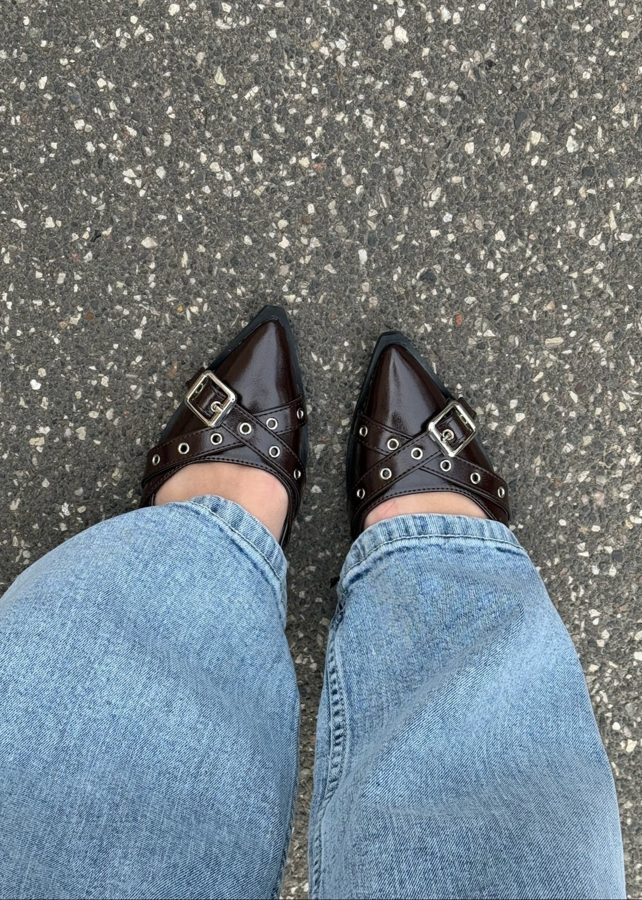 Seline Slingbacks - Mørkebrun - ByStenholt.dk