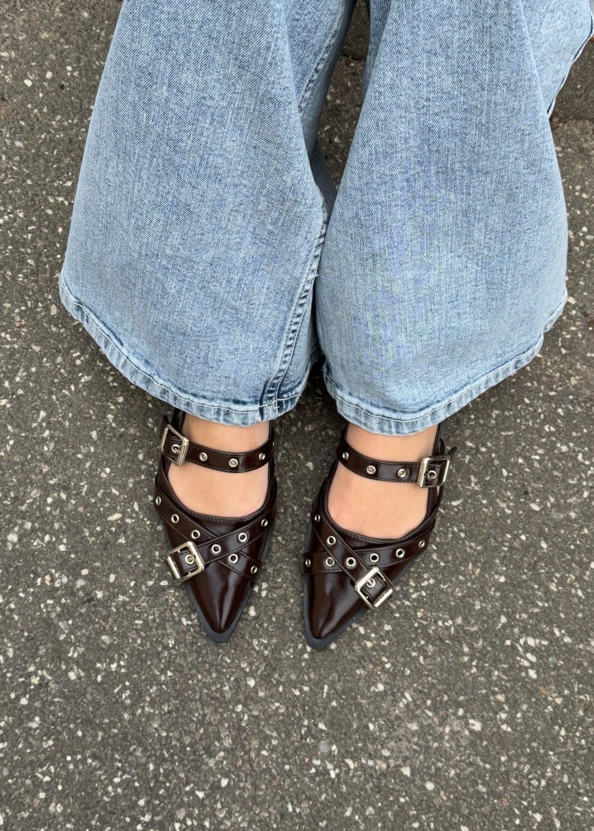 Seline Slingbacks - Mørkebrun - ByStenholt.dk
